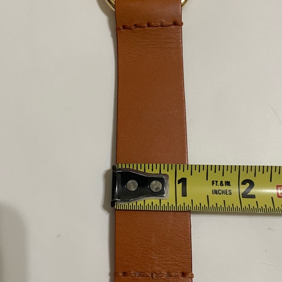 UNO de 50 Watts Up Camel Leather Cuff Bracelet Gold Clasp Handcrafted In Spain - Picture 13 of 16